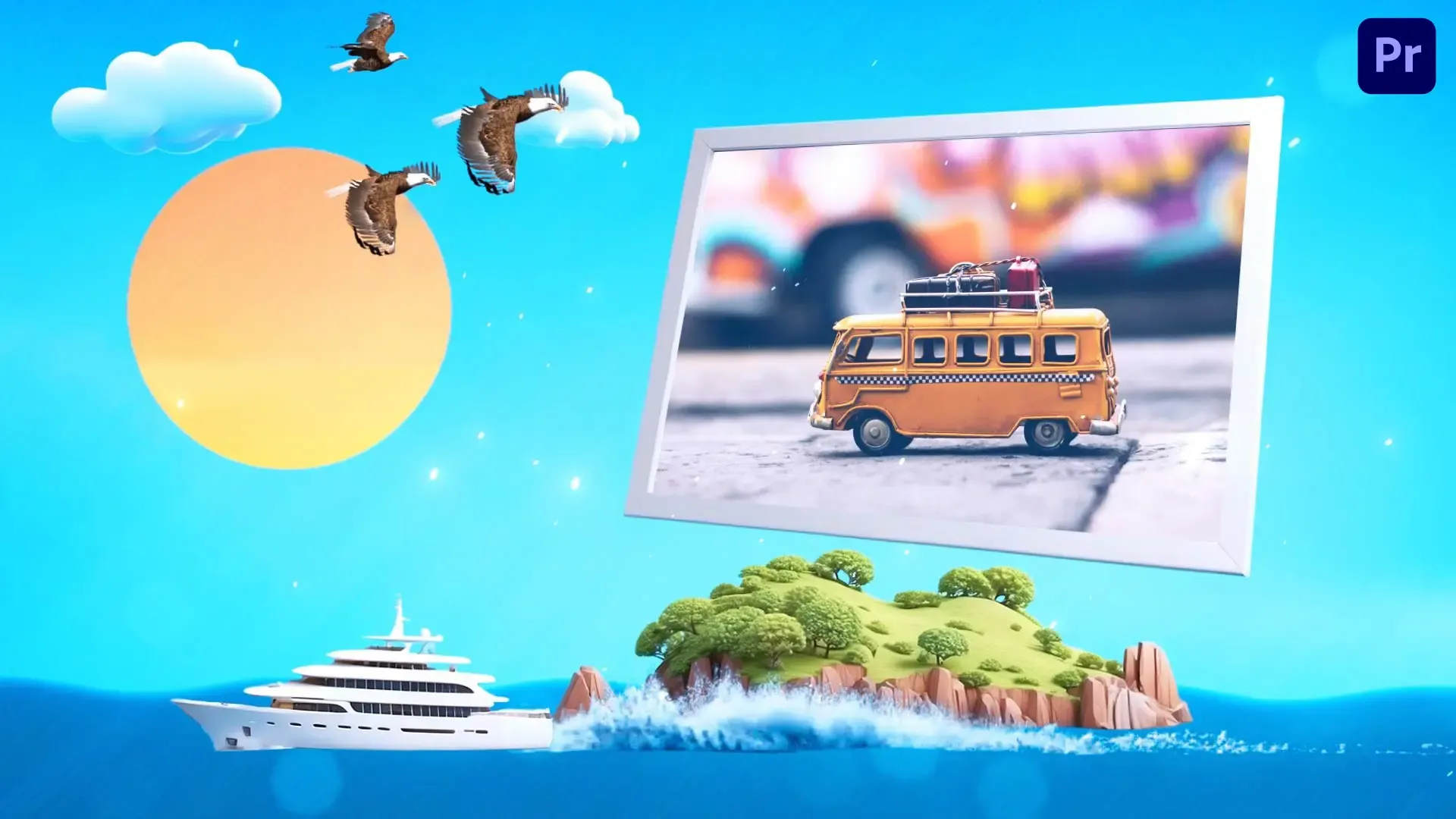 Sunny Escapes Sea Travel Slideshow Template